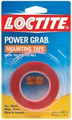 Loctite Clear Power Grab outdoor Mounting Tape 3/4 Inch by 60 Inch