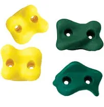 Swing N Slide Climbing Rocks 4 Pk Green Yellow