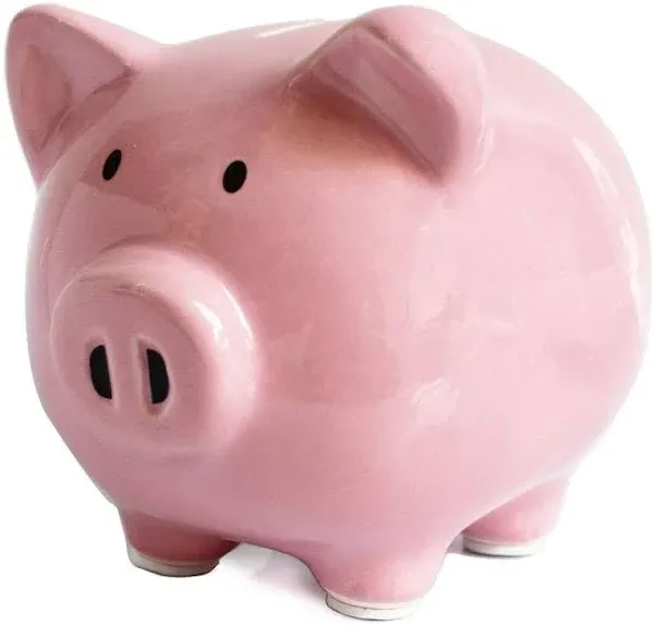 KOHIENWO Piggy Bank,Child to Cherish Ceramic Pig Money Piggy Banks for Boys Girls Kids