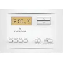 White Rodgers P150 White Heating &amp; Cooling Programmable Thermostat