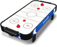 SereneLife 40" Air Hockey Game Tabletop, w/Fastest Game Play Upgraded 110v Motor, Built-in Score Tracker & Puck Dispenser, Accessories