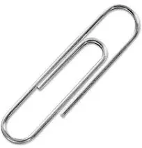 Acco Smooth Economy Paper Clip Metal Wire #3 Silver 100 Box 10 Boxes Pack 72320