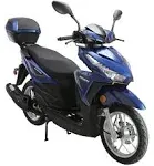 Hhh Vitacci Spark 150 Gas Scooter GY6 Engine and Fully Automatic CVT Transmssion 150cc Scooter 4 Stroke Street Bike 150cc Moped 14 inch Tires Adult Bi