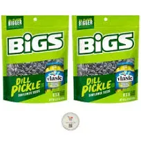 BIGS Vlasic Dill Pickle Sunflower Seeds, Keto Friendly Snack, 5.35 oz. Bags - Pack of 2