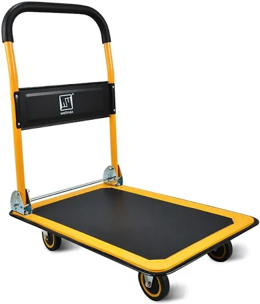 Push Cart Dolly by Wellmax Moving Platform Hand Truck Foldable Storage