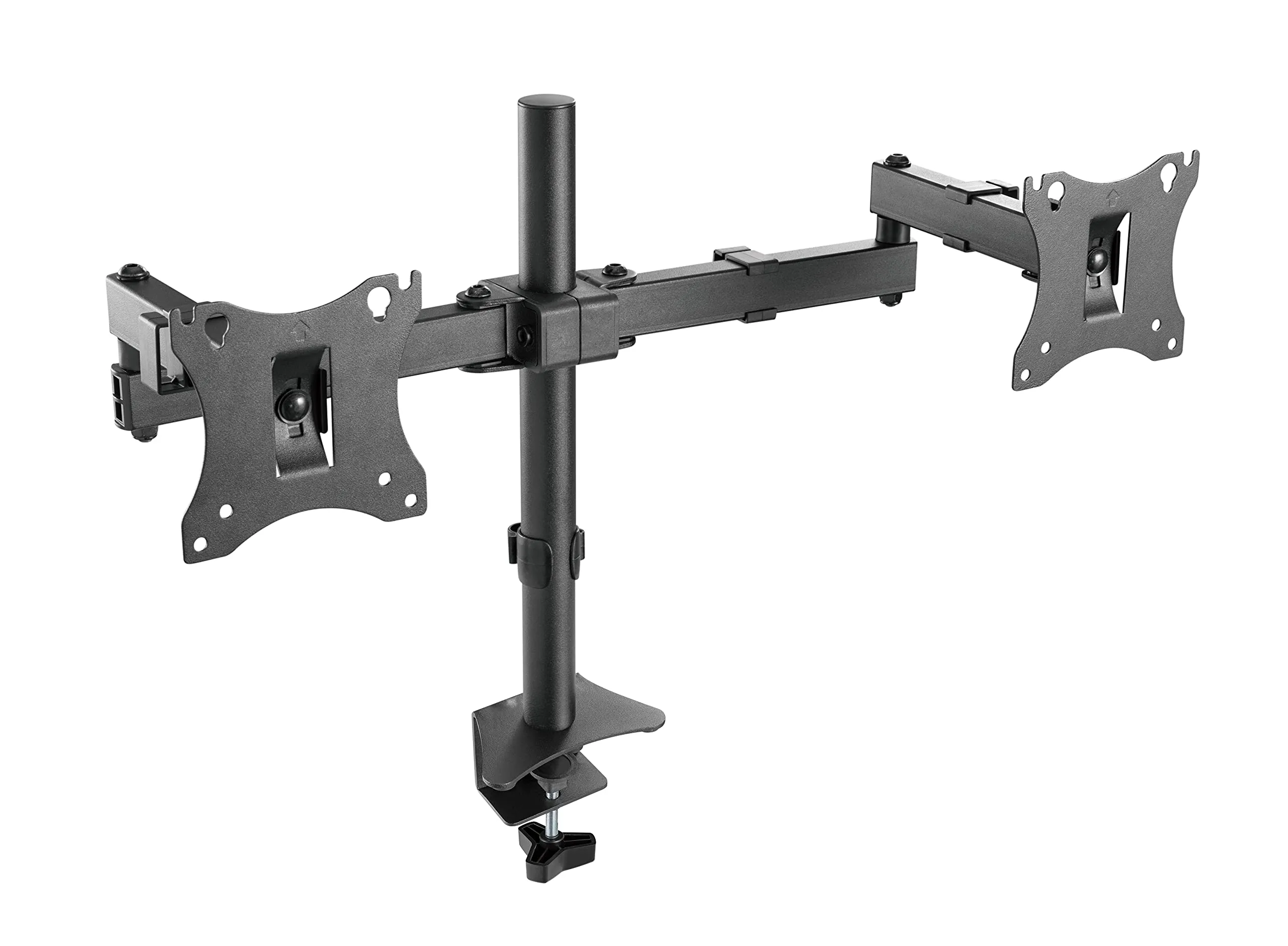 Full Motion Dual Monitor Desk Mount for 17" - 32" Screens