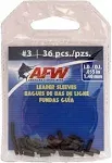 AFW American Fishing Wire Single Barrel Crimp Sleeves – Pro-Grade Strength, Versatile Use, Ideal for Rigging Fishing Leaders, Corrosion-Resistant Finish – Packaged for Angler's Choice (Retail, Bulk)