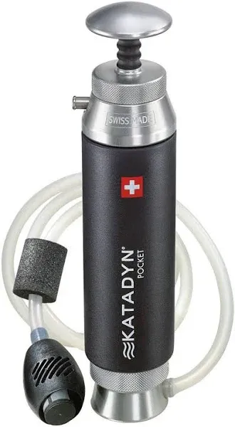 Katadyn Pocket Water Filter for Backpacking, Group Camping, NEW