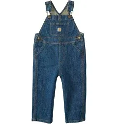 Carhartt Boy's Washed Denim Bib Overall - Denim - 3T