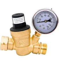 AccuMeter Water Pressure Regulator for Recreational Vehicles Adjustable Valve