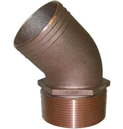 GROCO 2" NPT Bronze 45 Degree Pipe to 2" Hose