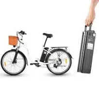 DYU 26&#034; Commuter Electric Bike for Adults, 350W 36V 12.5AH,6-Speed<wbr/>, Cruiser City