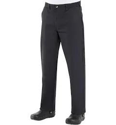 Chef Designs Men&#039;s Chef Pant 36W x 34L Black