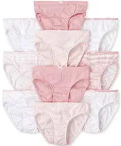 The Children's Place Girls' 10-Pack Cotton Brief Underwear