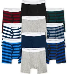 The Children's Place Boys' 10-Pack Cotton Boxer Briefs