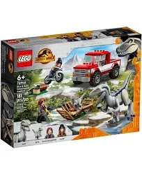 LEGO Jurassic World Blue and Beta Velociraptor Capture 76946 Building Toy Set