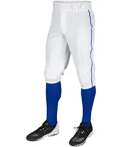 Champro Triple Crown Adult Small Grey/Royal Blue Pipe Baseball Pants Brand New!