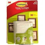 Command Large Picture and Frame Hanging Strips, 17206 (30 Pairs)