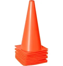 10 Pack 12 Inch Traffic Training Sports Cones