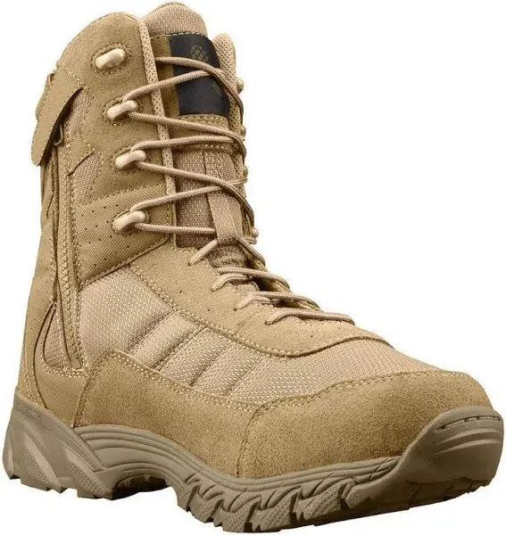 Altama Vengeance 8&#034; Slip Resistant Side-Zip Boot - Mens, SZ 8, Tan, 305302 - NEW