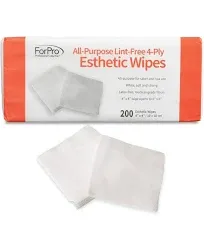 ForPro All-Purpose Lint-Free 4-Ply Esthetic Wipes Non-Woven For Salon and Spa Use