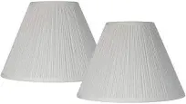 Brentwood Antique White Pleated Lamp Shade Set of 2