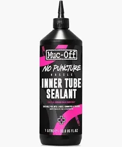 Muc-Off No Puncture Hassle Inner Tube Sealant, 1 Liter - Bike Tube Puncture Repair Sealant - Bike Tire Sealant for MTB/Road/Gravel Bikes