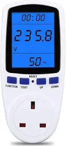 Upgraded Watt Power Meter Plug Home Electrical Usage Monitor Consumption, Energy Voltage Amps Kill Tester with Backlight, Overload Protection, 7 Modes Display