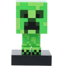 Minecraft ICONS Zombie Night Light Lamp 3D Character Figure Paladone #004 Used