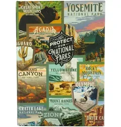 Protect Our National Parks, 63 Postcard Box Set, Unique Images from each National Park in Collector Box