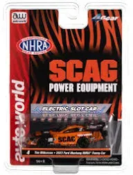 Auto World SC405-1 John Force Night Under Fire 2023 Camaro Funny Car HO Scale Electric Slot Car