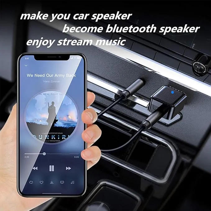 Upgrade USB Bluetooth 5.0 Car Bluetooth Receiver and Transmitter with Mode Switch RCA,Aux Bluetooth Adapter USB to 3.5mm Jack Wireless Music Audio Receiver with Mic for Car Speakers Home TV Laptop PC