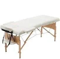 BestMassage Massage Table Portable Massage Bed Lash Bed 28In Wide Spa Bed Hight Adjustable 2 Fold Spa Bed Facial Cradle Salon Bed with Non-Woven Bag for Spa Footmassage Facial CareSpa Tattoo