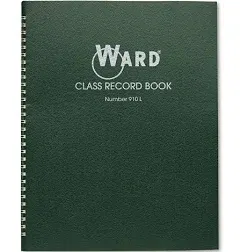 Ward 38 Name Class Record Book (9-10 Week Periods)