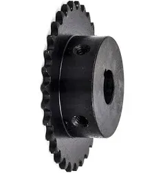 Jeremywell #25 Roller Chain Sprocket B Type 1/2'' Bore Hardened 30 Tooth