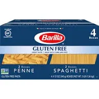 Barilla Gluten Free Penne and Spaghetti Pasta