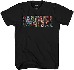 Marvel Team Logo Fill T-Shirt for Adults