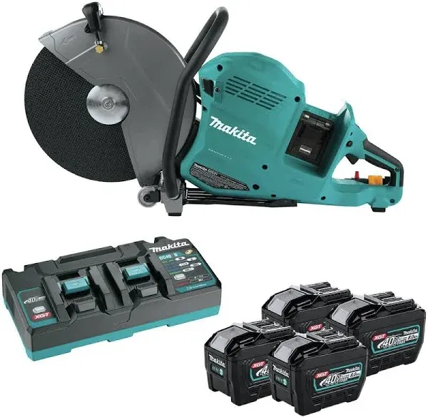 Makita GEC01PL4 80V max  XGT Brushless 14&#034; Power Cutter 4 Battery Kit (8.0Ah)