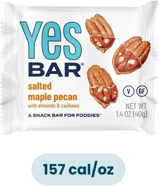 Yes Bar Salted Maple Pecan Bar