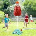 Outdoor Water Sprinklers for Toddlers Kids Ages 4-8,Summer Outside Sprinklers...