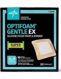 Medline Optifoam Gentle EX Bordered Foam Dressing