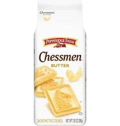 Pepperidge Farm Chessmen Butter Cookies, 7.25 oz Bag