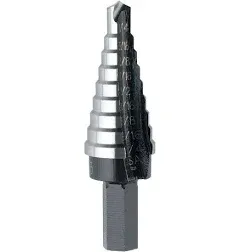 Irwin 10233 Unibit3 1/4-Inch to 3/4-Inch 3/8-Inch Shank Step Drill Bit