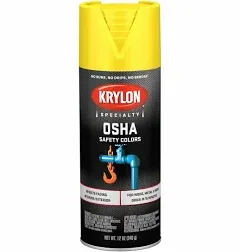 NEW KRYLON K01813777 Spray Paint OSHA Safety Yellow Gloss 12OZ SPRAY 2997054