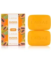 Papaya Brightening Soap for Exfoliates &amp; Cleanses Body-Facial * Damaged Box * 