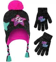 Lay Lay Girl's Winter Hat and Glove Set