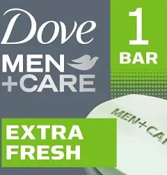 8pk Dove Men+Care 3in1 Bar Cleanser for Body, Face &amp; Shaving Extra Fresh 3.75 oz