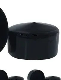 7/8 Inch Rubber End Caps Round Rubber Caps Plug Insert Decking Caps Black Rubber Tips PVC Flexible Vacuum Caps Plastic End Caps for Pipe Tube Pack of 12