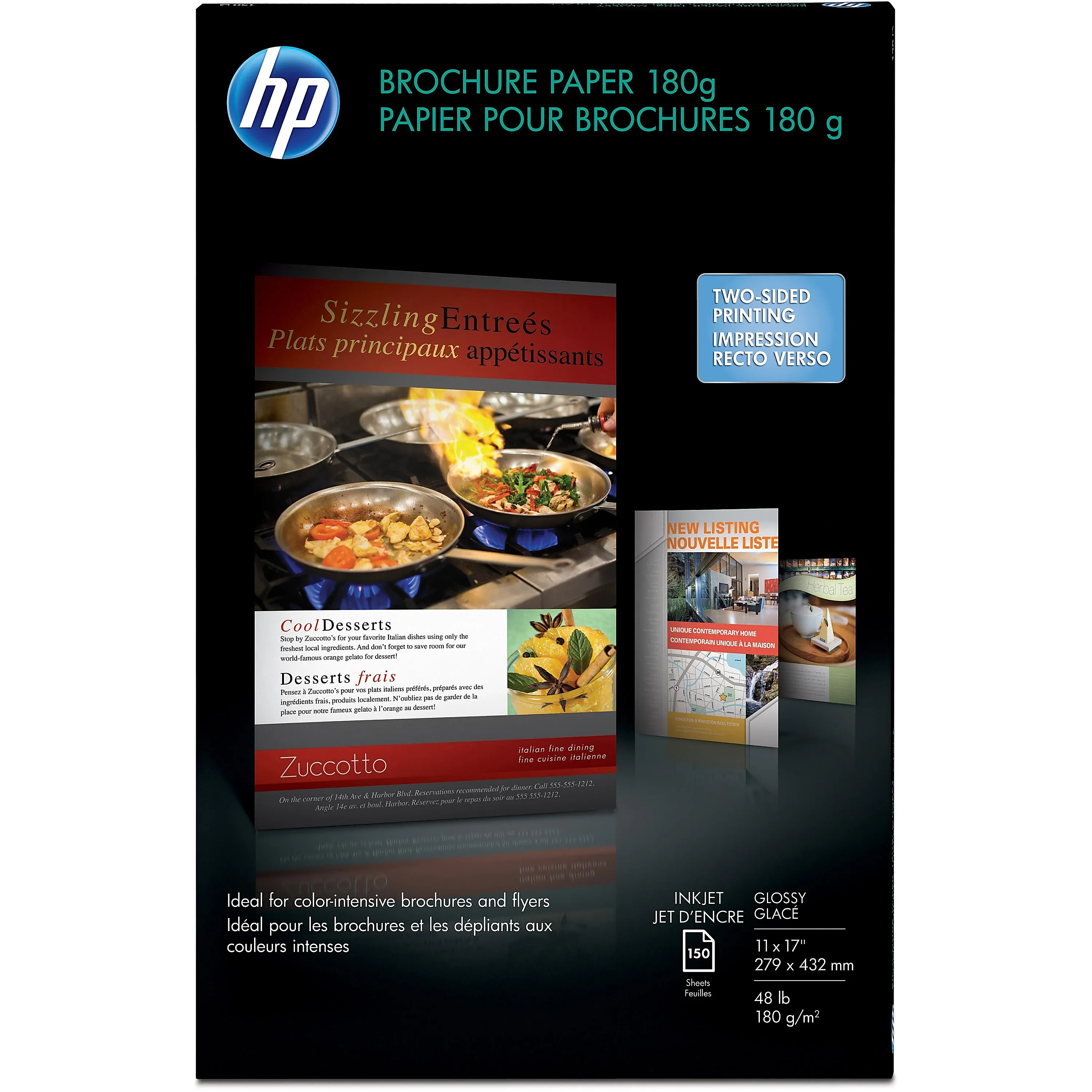 HP Glossy Inkjet Brochure Paper CG932A