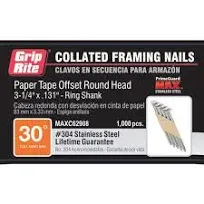 Grip-Rite 30D 3-1/4" SS Frmng Nail